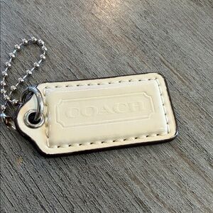 Coach White Hangtag 1.5” x .75”
